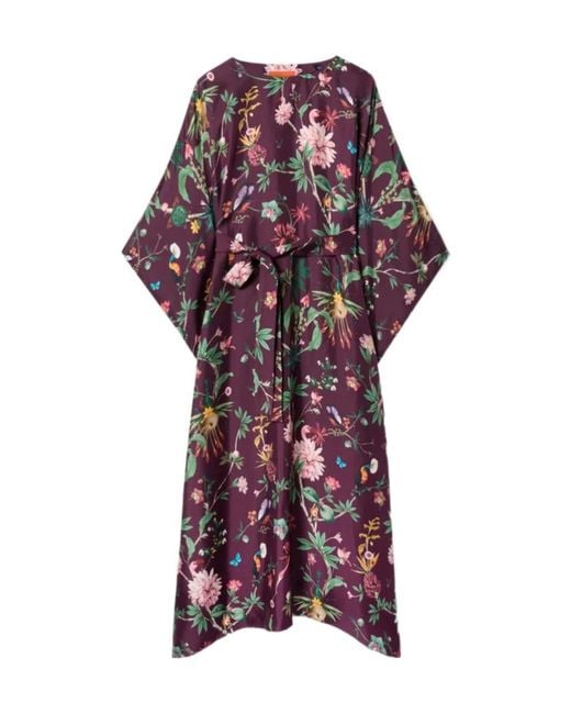 LaDoubleJ Red La Doublej Square Kaftan Silk Dress
