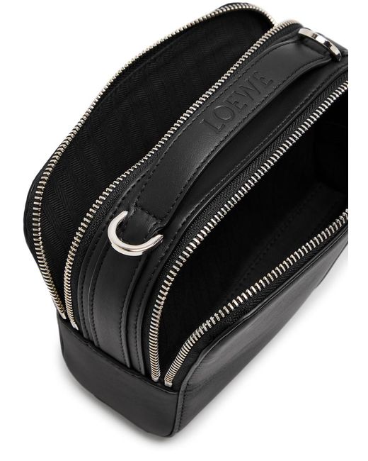 Loewe Black Zipper Camera Shoulder Bag for men