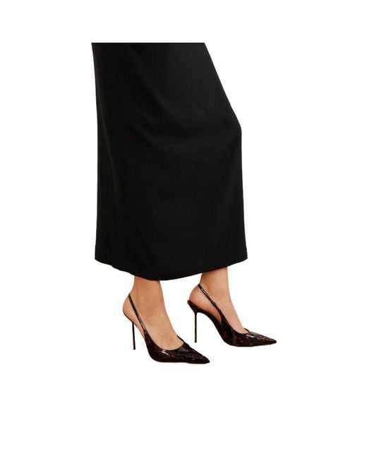 Paris Texas Metallic Patent-Leather Slingback Pumps