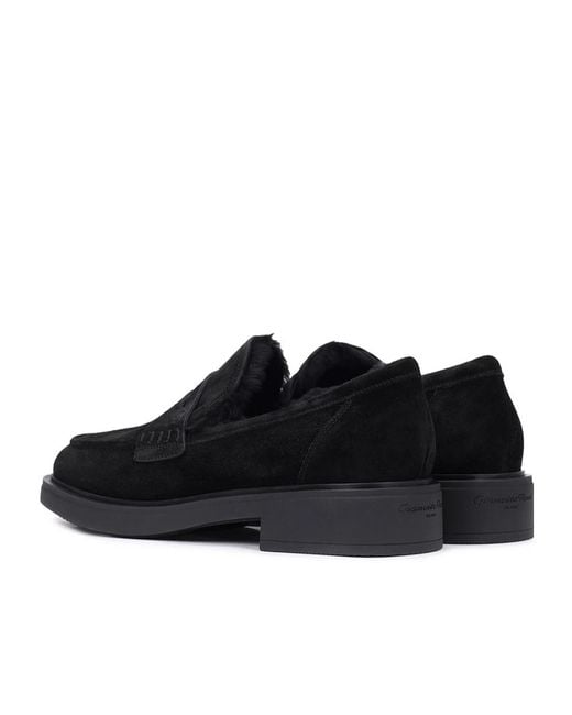 Gianvito Rossi Black Harris Loafer Shoes