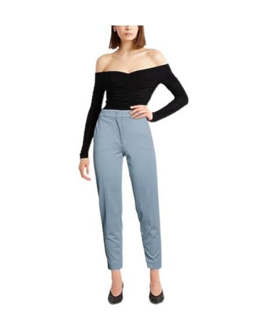 Max Mara Blue Slim-Fit Trousers