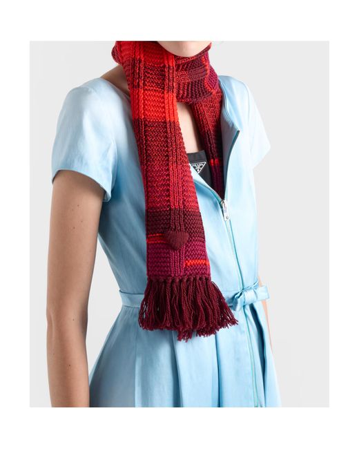 Prada Blue Washed Silk Duchesse Dress