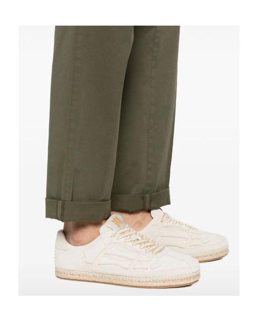 Dondup Green Cuffed Trousers for men