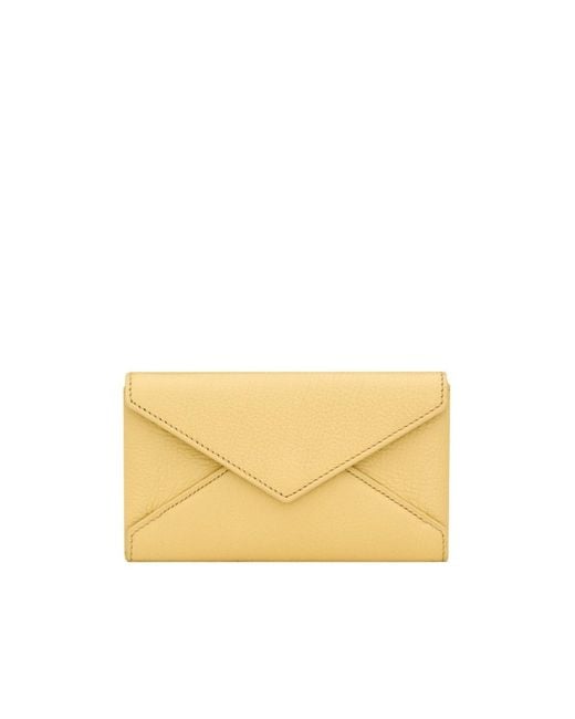 Saint Laurent Natural Envelope Wallet
