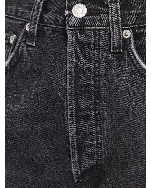 Agolde Black Amryn Mid-Rise Straight Leg Jeans