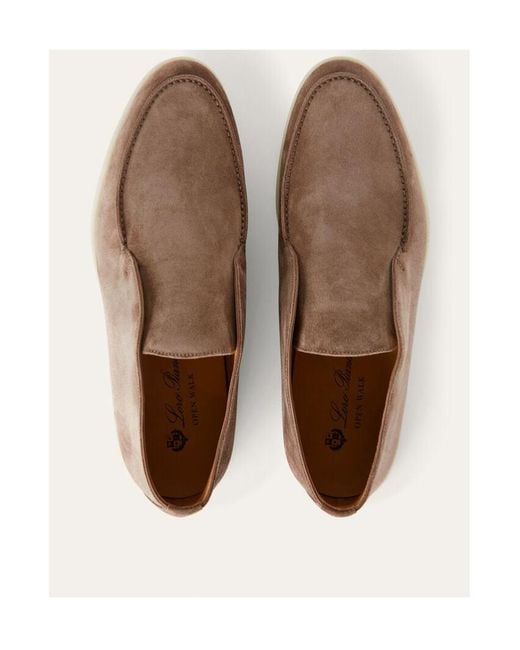 Loro Piana Brown Open Walk Round-Headed Boots for men