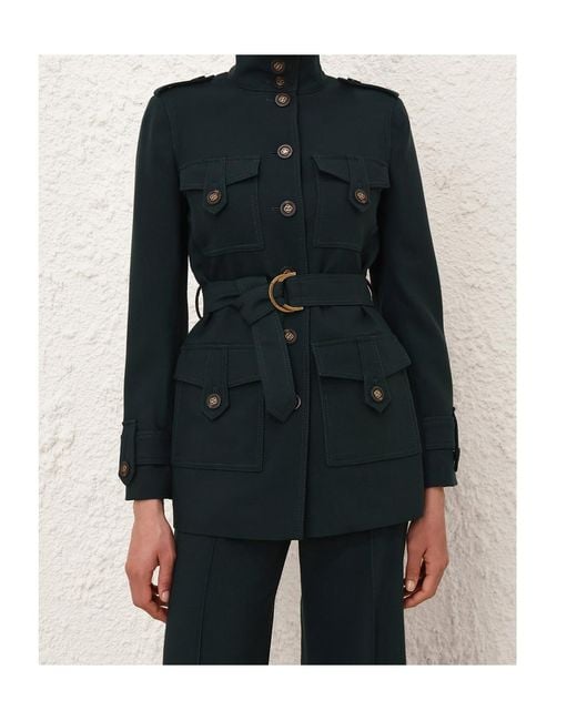Zimmermann Black Long-Sleeve Casual Jacket