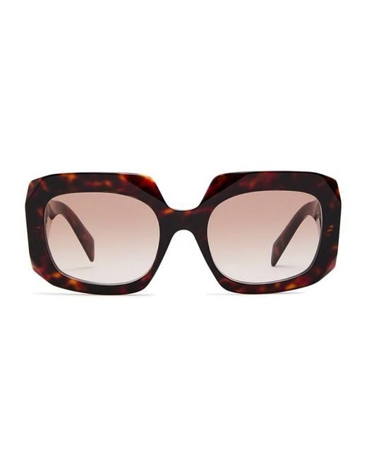 Prada White Oversized Sunglasses
