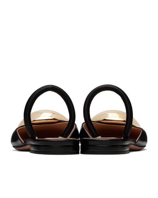 Gianvito Rossi Black Sphera Slingback Flat Pumps