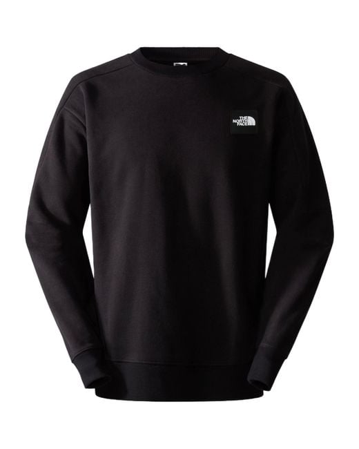 The North Face Black Round Collar Long Sleeve Sweater for men