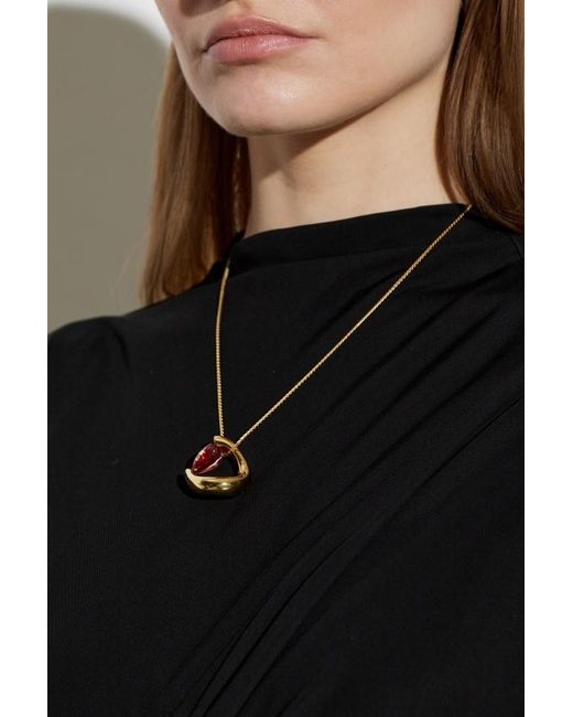 Bottega Veneta White Openwork Necklace