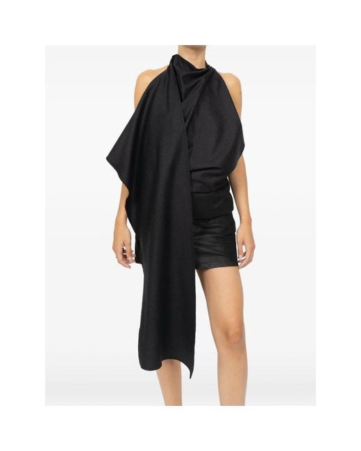 Rohe Black Backless Sleeveless Top