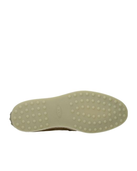 Tod's Brown Round Toe Slip-On Loafers for men