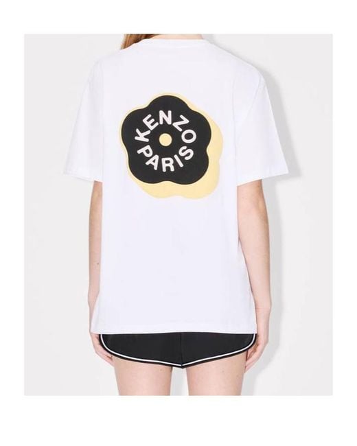KENZO White Graphic Back Logo T-Shirt