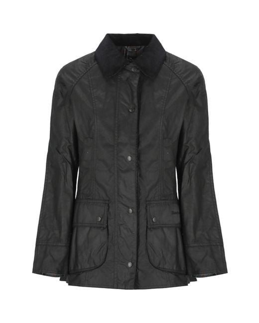 Barbour Black Long-Sleeved Casual Jacket