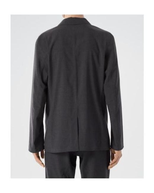 Veilance Gray Convex Wool Blazer for men