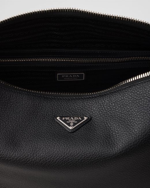 Prada Black Saffiano Leather Shoulder Bag for men