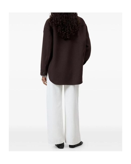 Closed Purple Button-Up Oversized Jacket