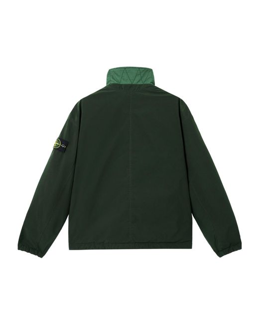 Stone Island Green Long-Sleeved Casual Jacket for men