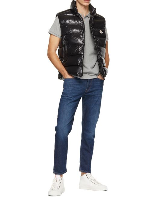 Moncler Black Tibb High-Neck Zip-Up Padded Gilet for men