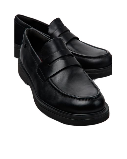 Camper Black Round-Toe Casual Shoes for men