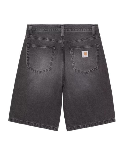 Carhartt Gray Landon Relaxed Denim Shorts for men