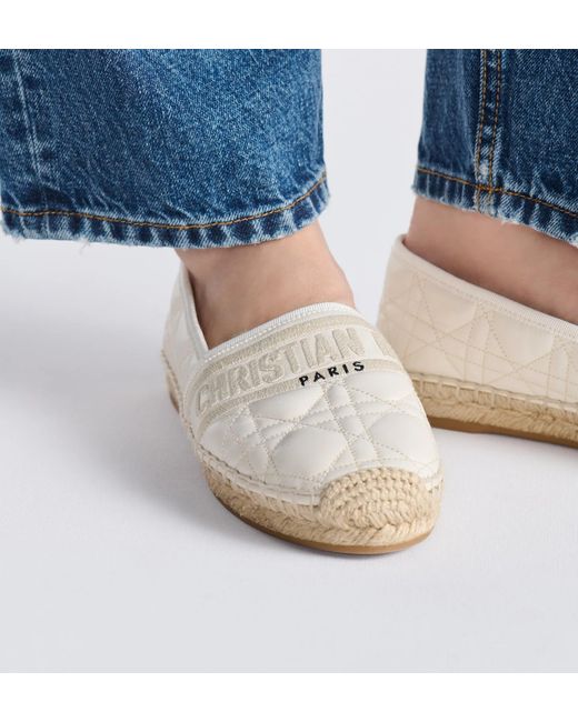 Dior White Granville Espadrille