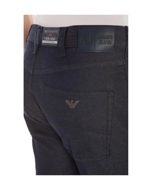 Armani Jeans Blue Logo Jeans for men