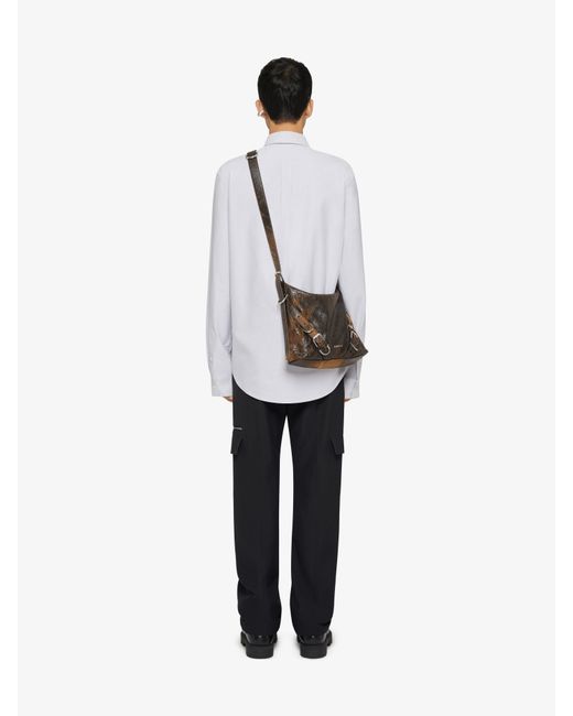 Givenchy White 4G Embroidered Long-Sleeved Shirt for men