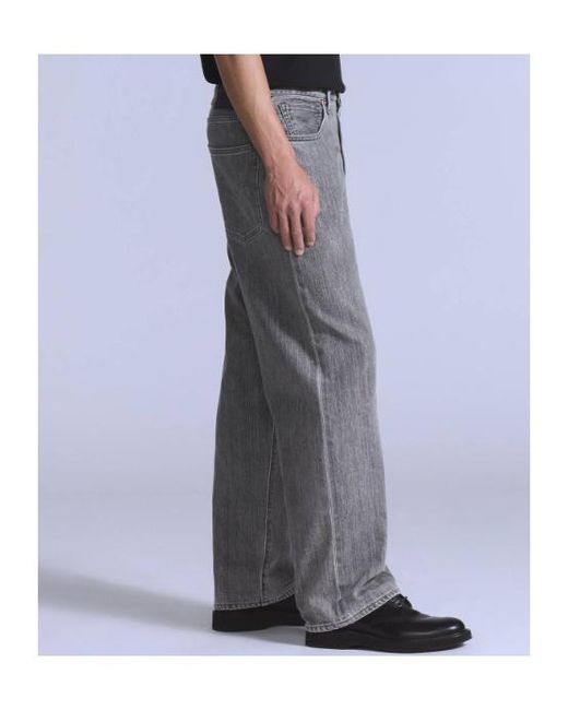 Levi's Gray Mid-Rise Straight-Leg Jeans for men