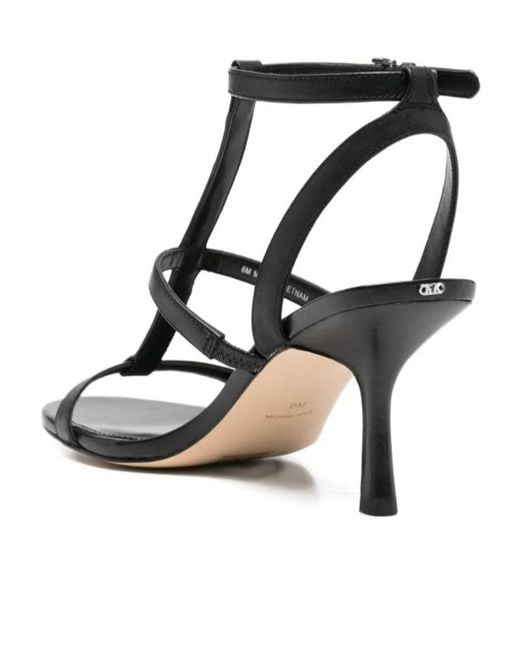 MICHAEL Michael Kors Black Nara Studded Leather Sandals