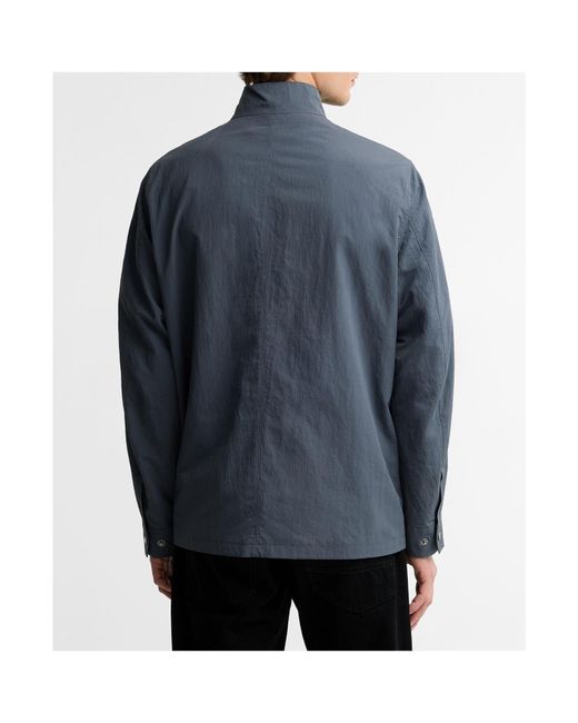 Barbour Blue Stand Collar Cargo Jacket for men