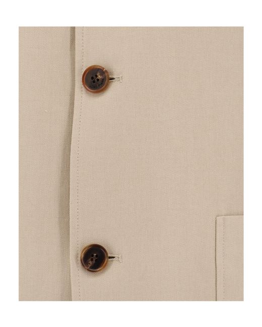 Loro Piana Natural Long-Sleeved Casual Jacket for men