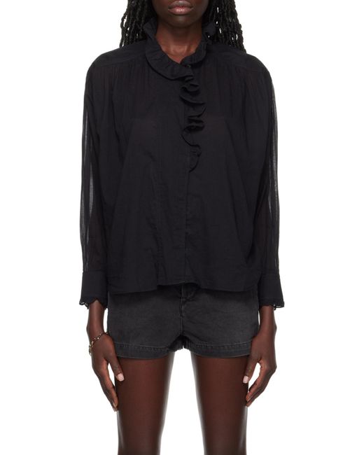 Isabel Marant Black Isabel Marant Étoile Buttoned Long-Sleeved Shirt
