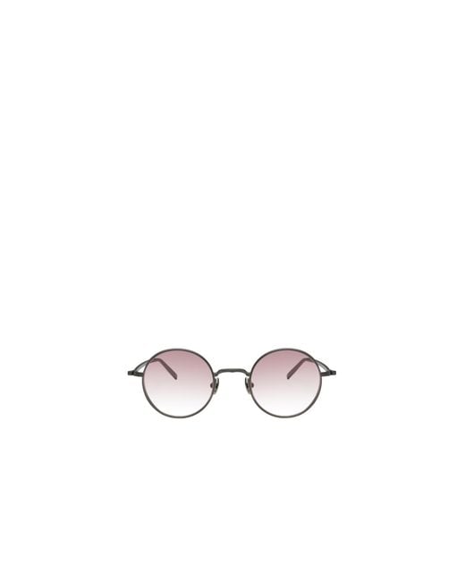Matsuda White Round Frame Sunglasses for men