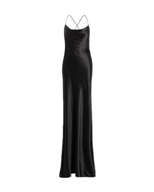 Saint Laurent Black Satin Dress