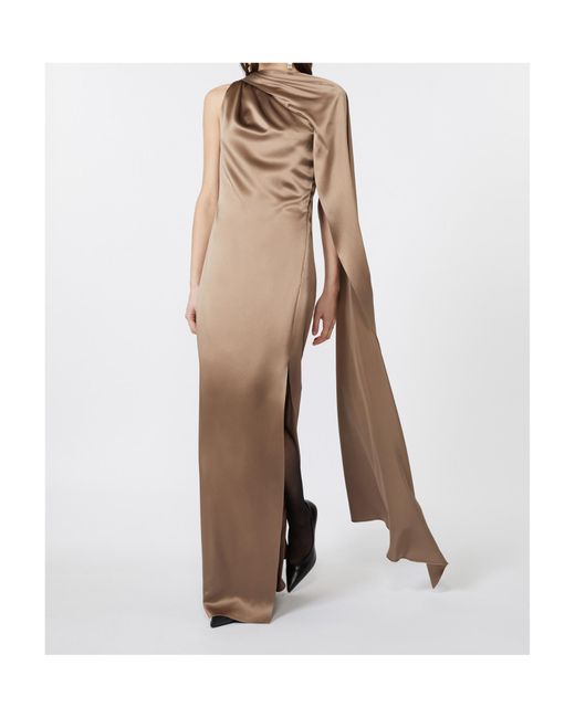 Max Mara Natural One-Shoulder Dress