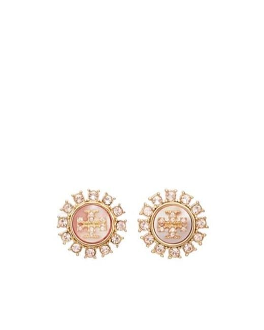 Tory Burch Multicolor Moondance Crystal Stud Earrings