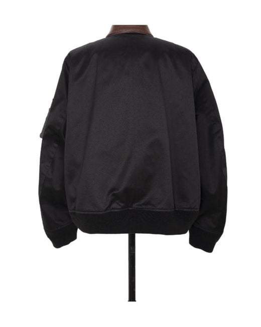 Sacai Black Long-Sleeved Zip-Up Jacket for men