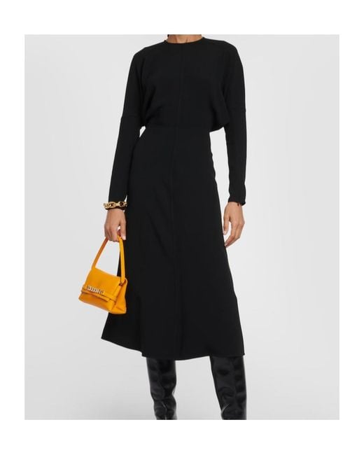 Victoria Beckham Black Long Sleeve Dress
