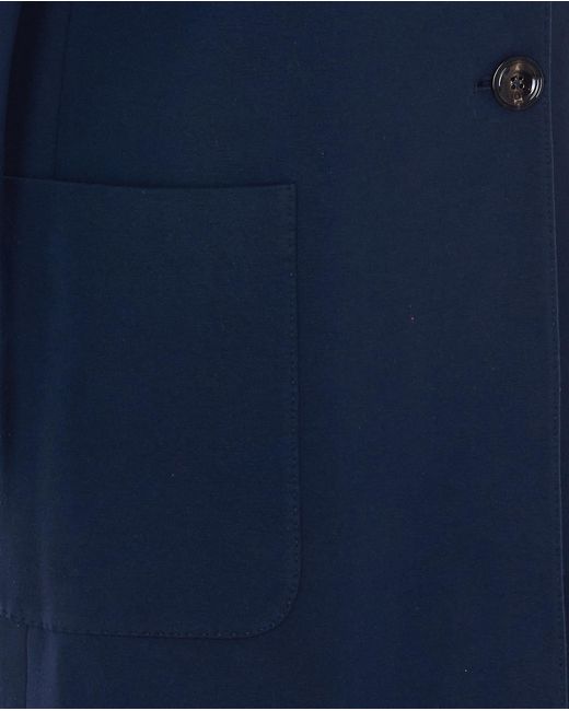 Circolo 1901 Blue Single-Breasted Coat