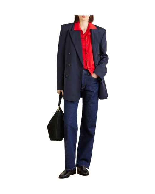 Allude Red Virgin Wool Cardigan