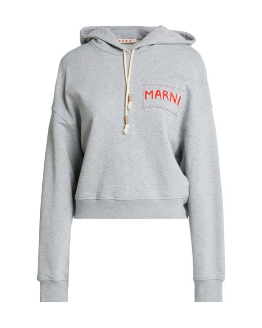 Marni Gray Solid Color Sweatshirt