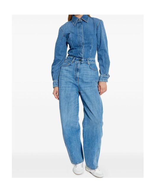 Givenchy Blue Denim Jumpsuit
