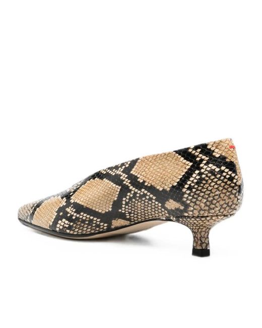 Aeyde Brown Pointed-Toe High Heels