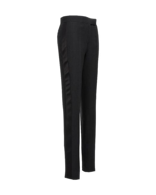 Tom Ford Black High-Waist Straight-Leg Trousers