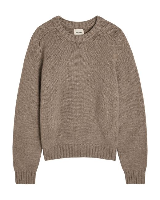 Khaite Brown Mae Cashmere Sweater