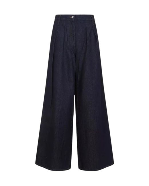 Dries Van Noten Blue Pamplona Den 2381 W.W. Pants Ind