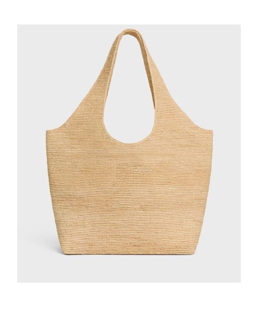 Celine Classic Panier Shopper Cabas in Natural | Lyst