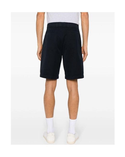 Brunello Cucinelli Blue Bermuda Tinto Capo Shorts for men
